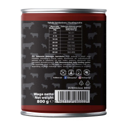 BUBAlicious More Meat mono karma dla psa Pure Line 800g WOŁOWINA 8002