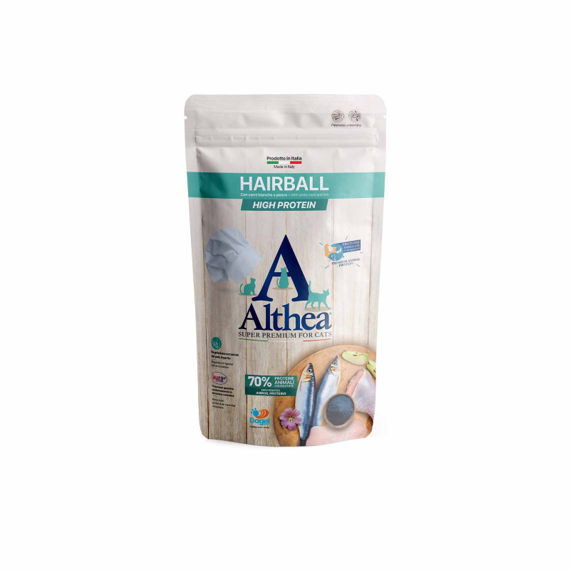 Althea Superpremium Hairball dla kota Ryby Drób 400g