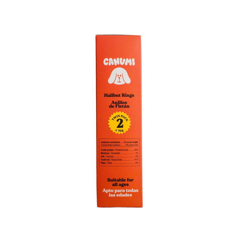 CANUMI Twin Treats – Krążki z Halibuta przysmak dla Psa 2x70g