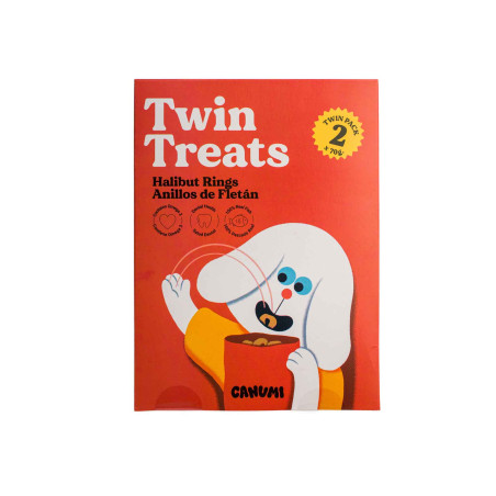 CANUMI Twin Treats – Krążki z Halibuta przysmak dla Psa 2x70g