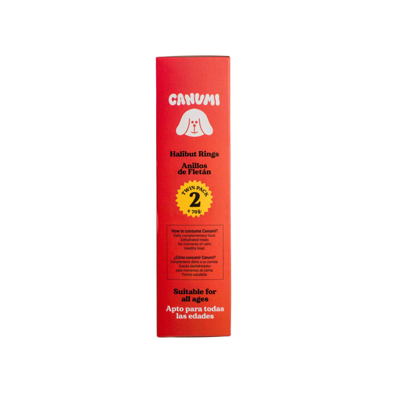 CANUMI Twin Treats – Krążki z Halibuta przysmak dla Psa 2x70g
