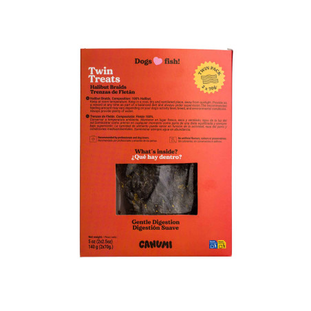 CANUMI Twin Treats – Warkocze z Halibuta przysmak dla Psa 2x70g