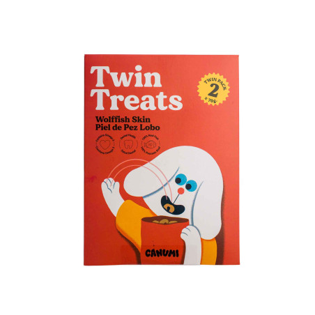 CANUMI Twin Treats – Skóra Zębacza przysmak dla Psa 2x70g