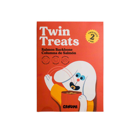 CANUMI Twin Treats – Grzbiet z Łososia przysmak dla Psa 2x70g