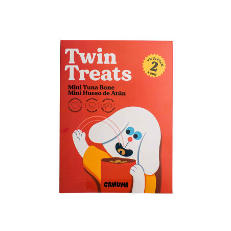 CANUMI Twin Treats – Mini Kość z Tuńczyka przysmak dla Psa 2x70g