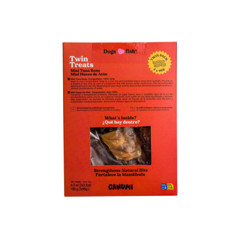CANUMI Twin Treats – Mini Kość z Tuńczyka przysmak dla Psa 2x70g