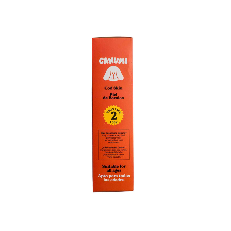 CANUMI Twin Treats – Skóra z Dorsza przysmak dla Psa 2x70g