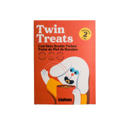 CANUMI Twin Treats – Twisty ze Skóry Dorsza przysmak dla Psa 2x70g