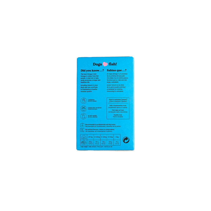 CANUMI Naturalne Filety z Makreli dla Psa 120g