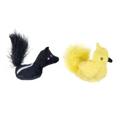 ZippyClaws Pluszowe zabawki dla kota z kocimiętką i piórkami 4-Pack ZC536
