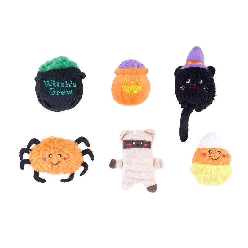 ZippyPaws Zestaw pluszowych zabawek dla psa Upiorna Paczka 6-Pack ZP1620