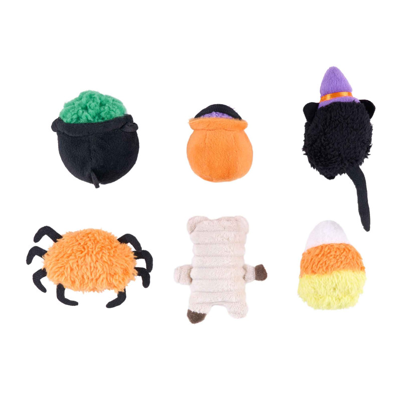 ZippyPaws Zestaw pluszowych zabawek dla psa Upiorna Paczka 6-Pack ZP1620