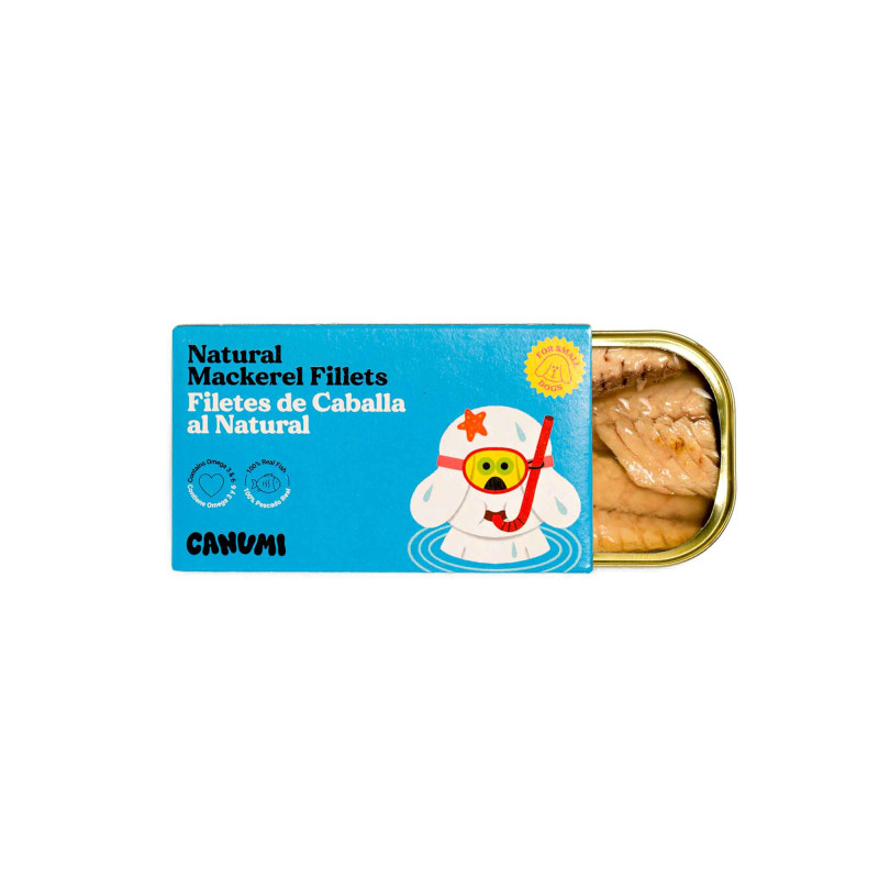 CANUMI Naturalne Filety z Makreli dla Psa 90g