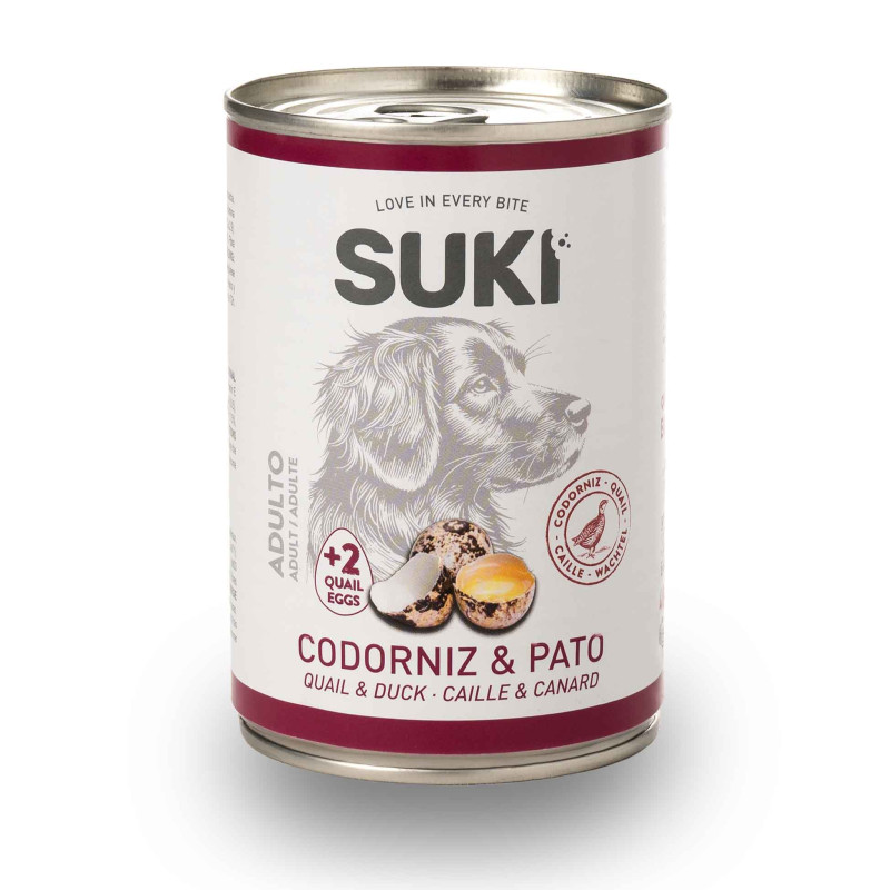 SUKI Przepiórka i kaczka – karma mokra dla psa 400 g
