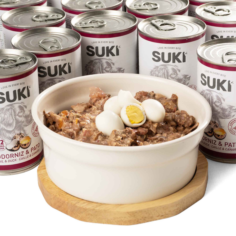 SUKI Przepiórka i kaczka – karma mokra dla psa 400 g