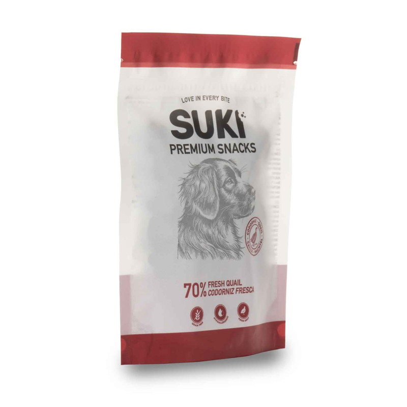 SUKI Przepiórka – miękkie przysmaki dla psa 120 g