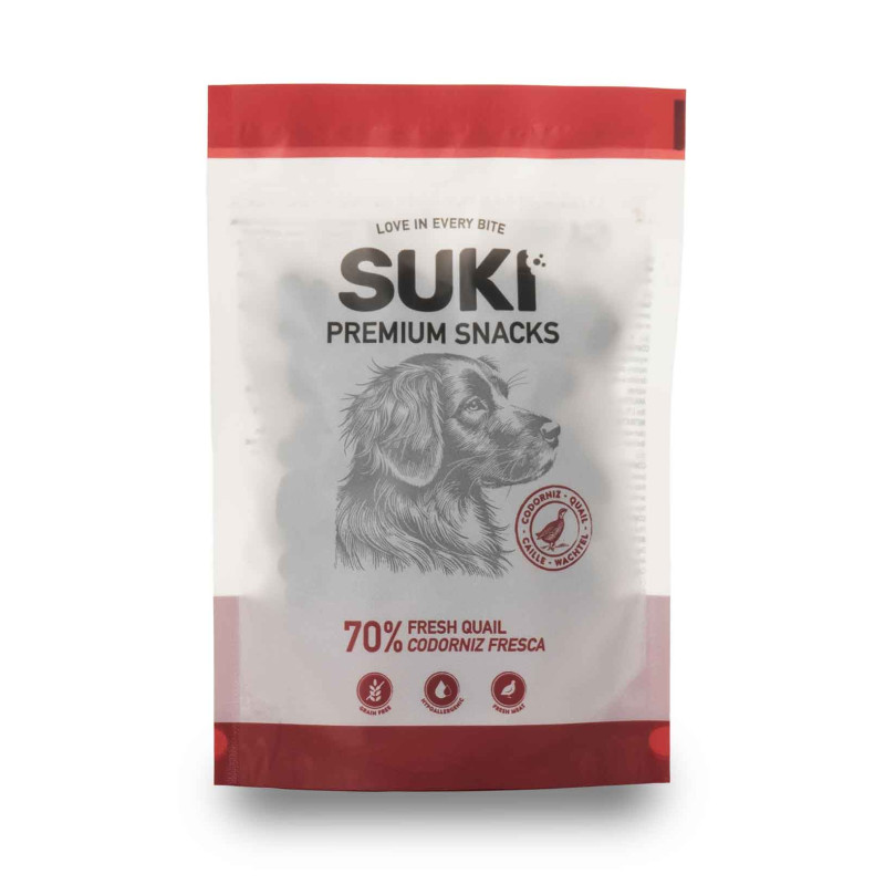 SUKI Przepiórka – miękkie przysmaki dla psa 120 g