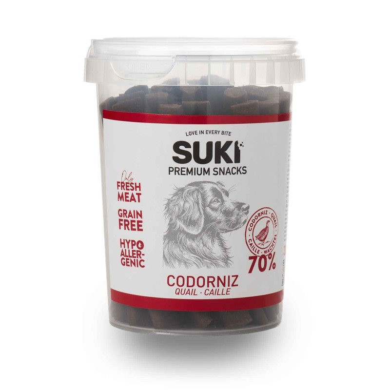 SUKI Przepiórka – miękkie paluszki dla psa 300 g