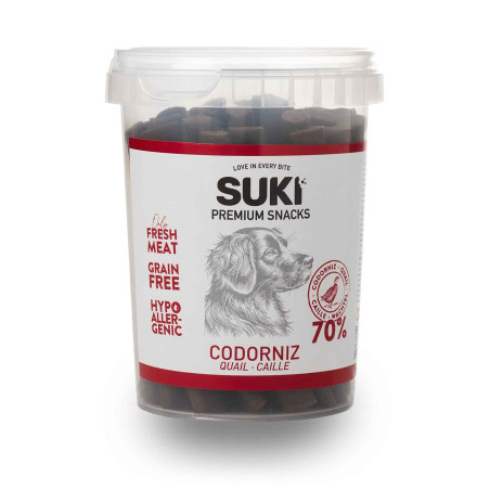 SUKI Przepiórka – miękkie paluszki dla psa 300 g