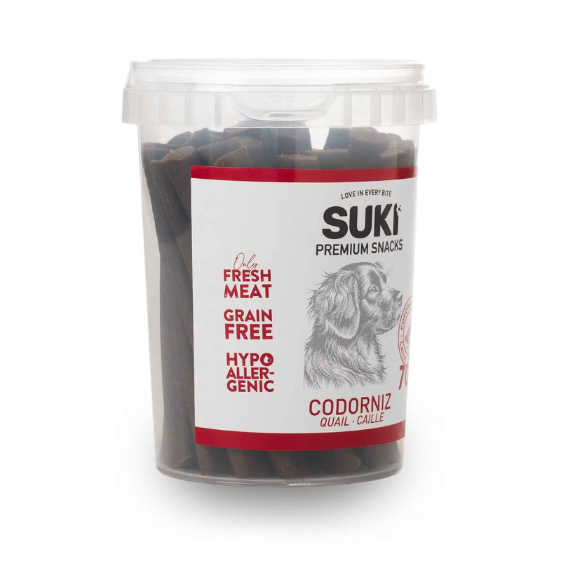 SUKI Przepiórka – miękkie paluszki dla psa 300 g