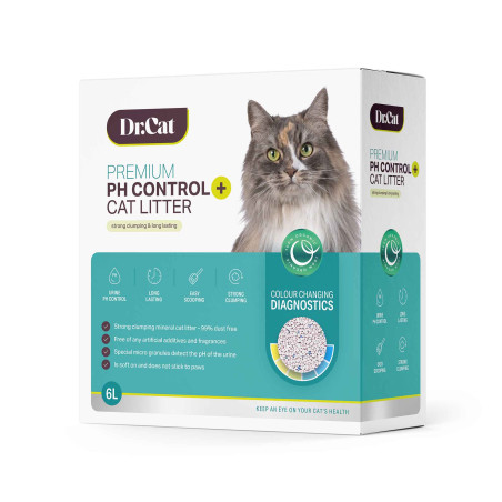 Dr.Cat Premium PH Control+ Żwirek diagnostyczny dla kota 6L
