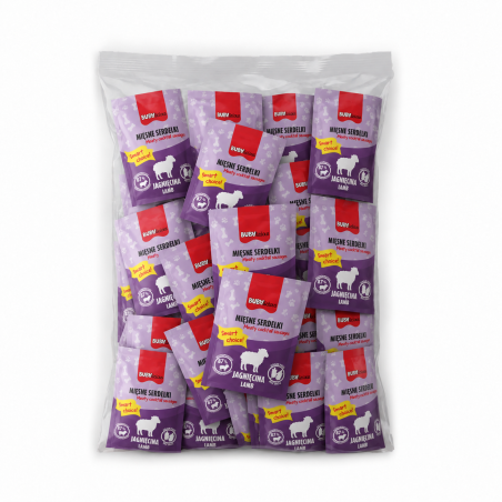 BUBAlicious monoproteinowe miękkie serdelki JAGNIĘCINA 60x 12g FOLIOPAK 8692