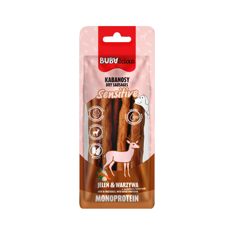 BUBAlicious More Meat kabanosy Sensitive 70g jeleń 8638
