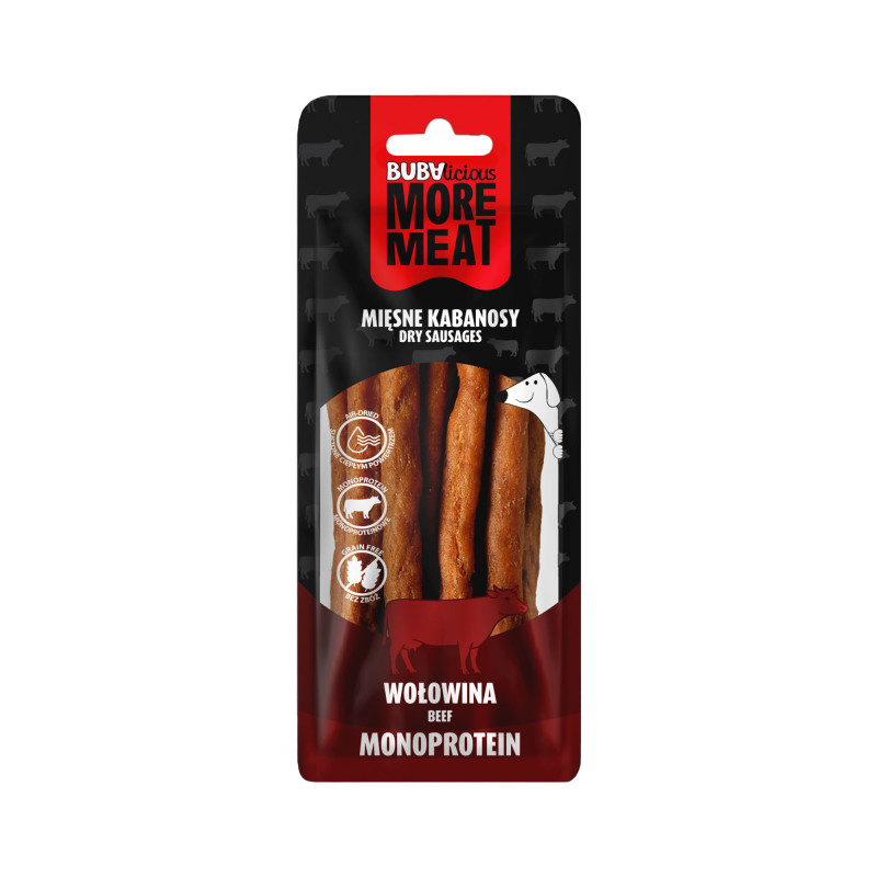 BUBAlicious More Meat kabanosy 70g wołowina 3765