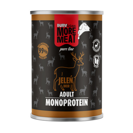 BUBAlicious More Meat mono karma dla psa Pure Line 400g JELEŃ 3802