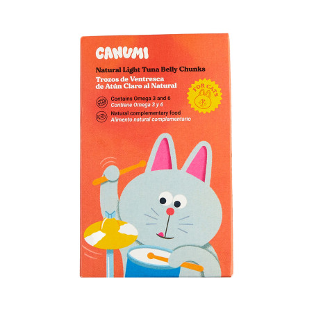 CANUMI Kawałki Lekkiego Brzucha Tuńczyka dla Kota 120g