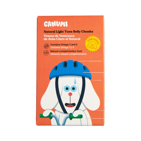 CANUMI Kawałki Lekkiego Brzucha Tuńczyka dla Psa 120g