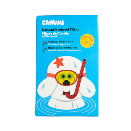 CANUMI Naturalne Filety z Makreli dla Psa 120g