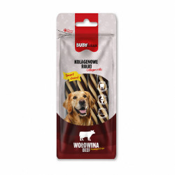 BUBAlicious kolagenowe rolki monoproteinowe WOŁOWINA 50g 8621