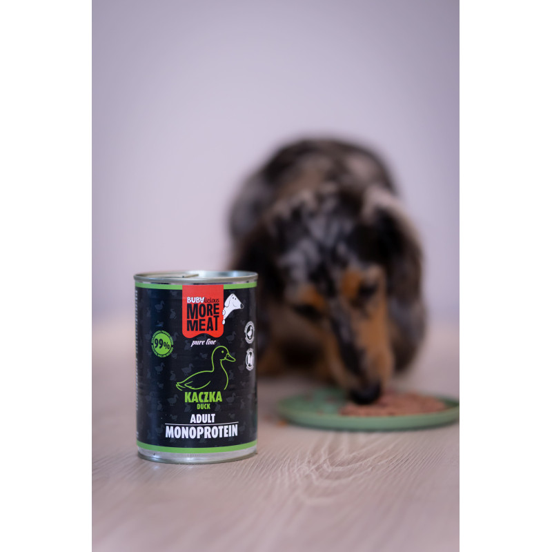 BUBAlicious More Meat mono karma dla psa Pure Line 400g KACZKA 3810