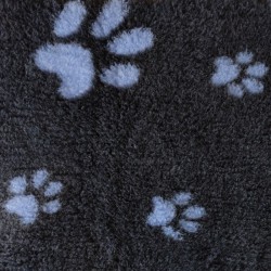 BUBA Legowisko antypoślizgowe DRY BED Cieńsze 22mm grafit błękitne łapki BB06
